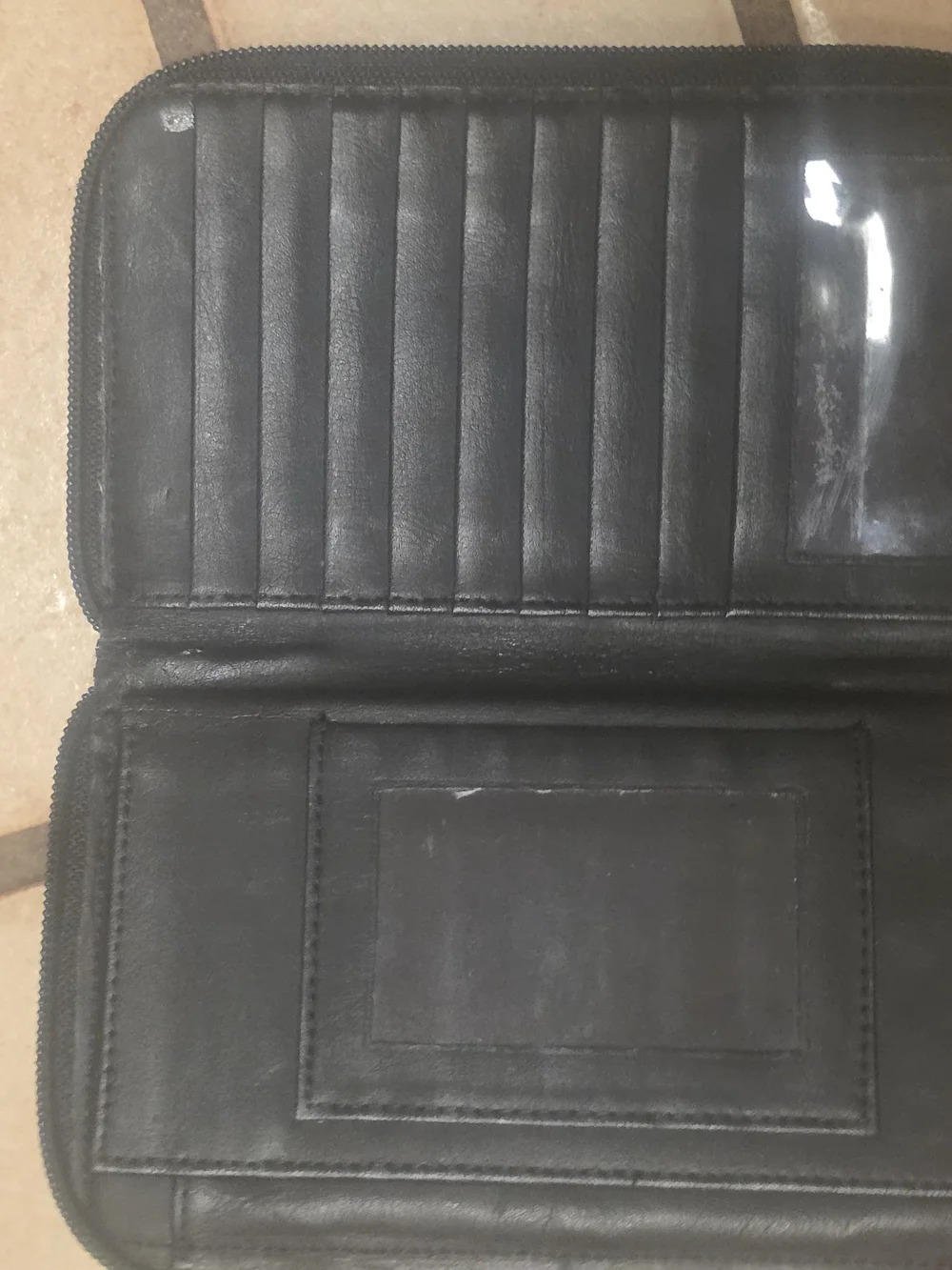 Wilsons Leather Black Leather Tote with Matching Wallet Set